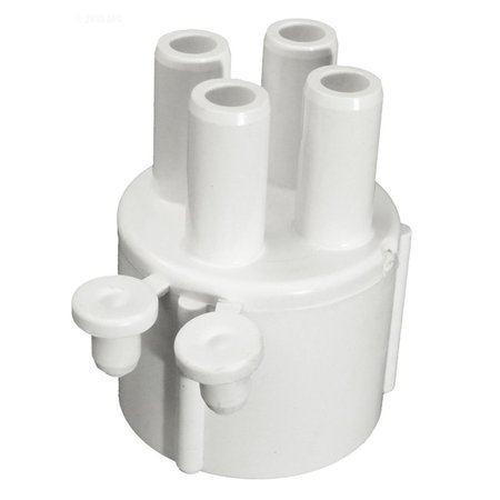 POWER HOUSE Manifold 1 in. Socket x Four 0.38 in. Barb Ports with 2 Plugs PO972310